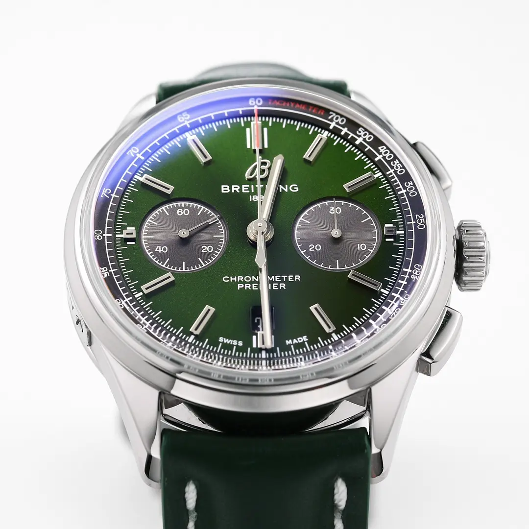 ZF Factory Breitling Premier B01 Chronograph Green Super Clone Watch – High-Quality Replica - 图片 3