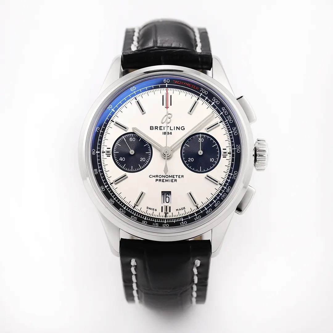 ZF Factory Breitling Premier B01 Chronograph White Black – Super Clone Luxury Watch