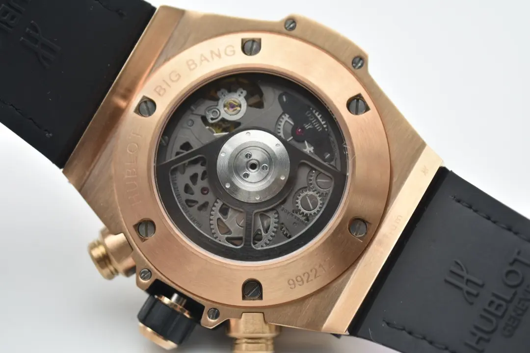 ZF Factory Hublot Big Bang Rainbow 44mm Chronograph Watch with Pink Rubber Strap – Super Clone Edition - 图片 5
