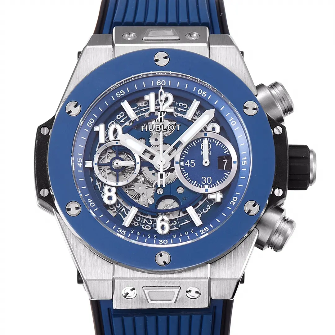 ZF Factory Hublot Big Bang Watch – Blue Chronograph with Skeleton Dial, Automatic Movement, Titanium Case, Super Clone Design - 图片 2