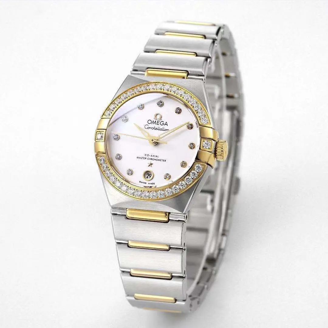 ZF Factory Omega Constellation 29mm White Gold Steel VSF Luxury Watch
