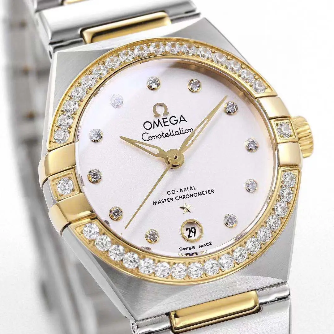 ZF Factory Omega Constellation 29mm White Gold Steel VSF Luxury Watch - 图片 4