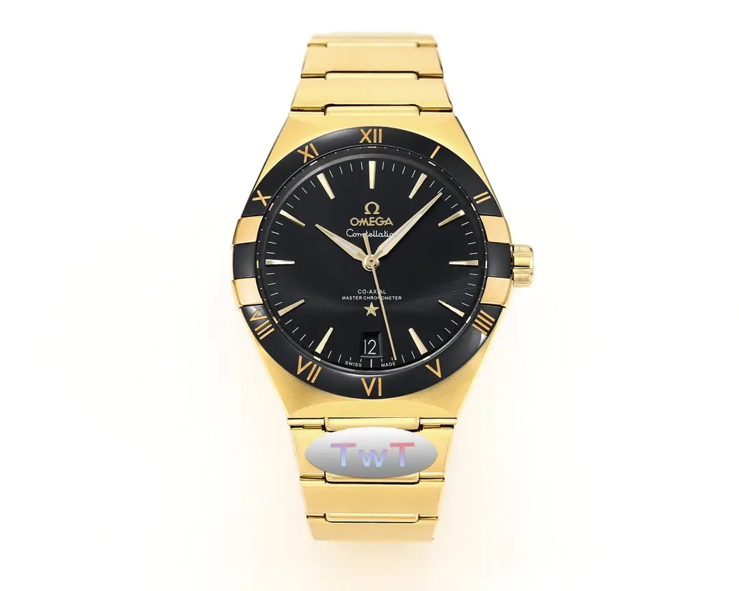 ZF Factory OMEGA Constellation Ceramic Bezel Gold Black – Premium VSF Watches