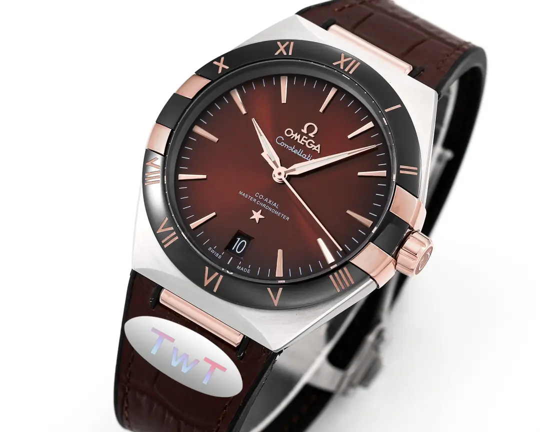 ZF Factory OMEGA Constellation Meteorite 41mm Brown Leather – Premium VSF Watches Collection - 图片 2