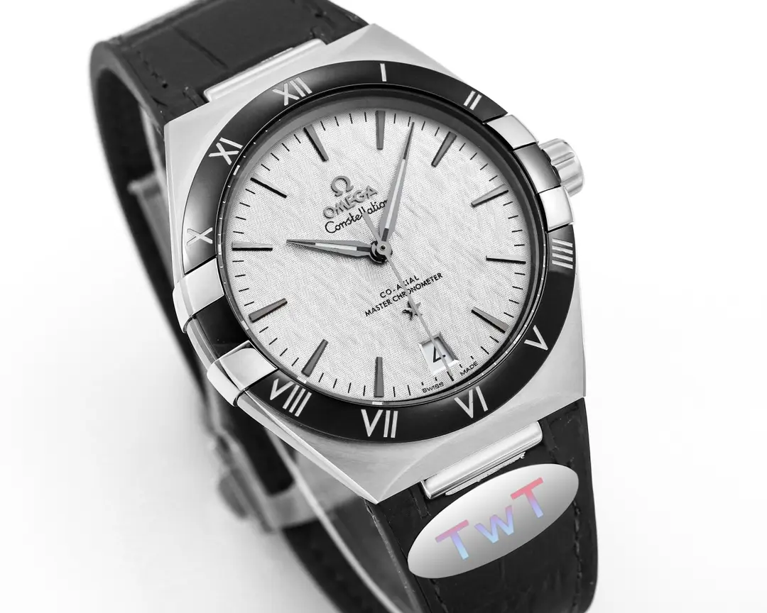 ZF Factory OMEGA Constellation Meteorite Watch Black Leather – Luxury VSF Watches - 图片 3