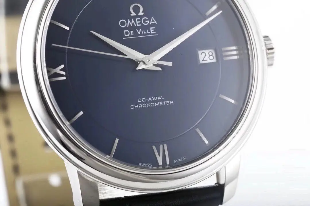 ZF Factory Omega De Ville Blue Dial Leather Watch – Premium VSF Watches Collection - 图片 7