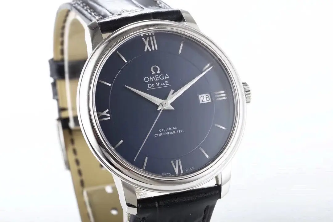 ZF Factory Omega De Ville Blue Dial Leather Watch – Premium VSF Watches Collection - 图片 9