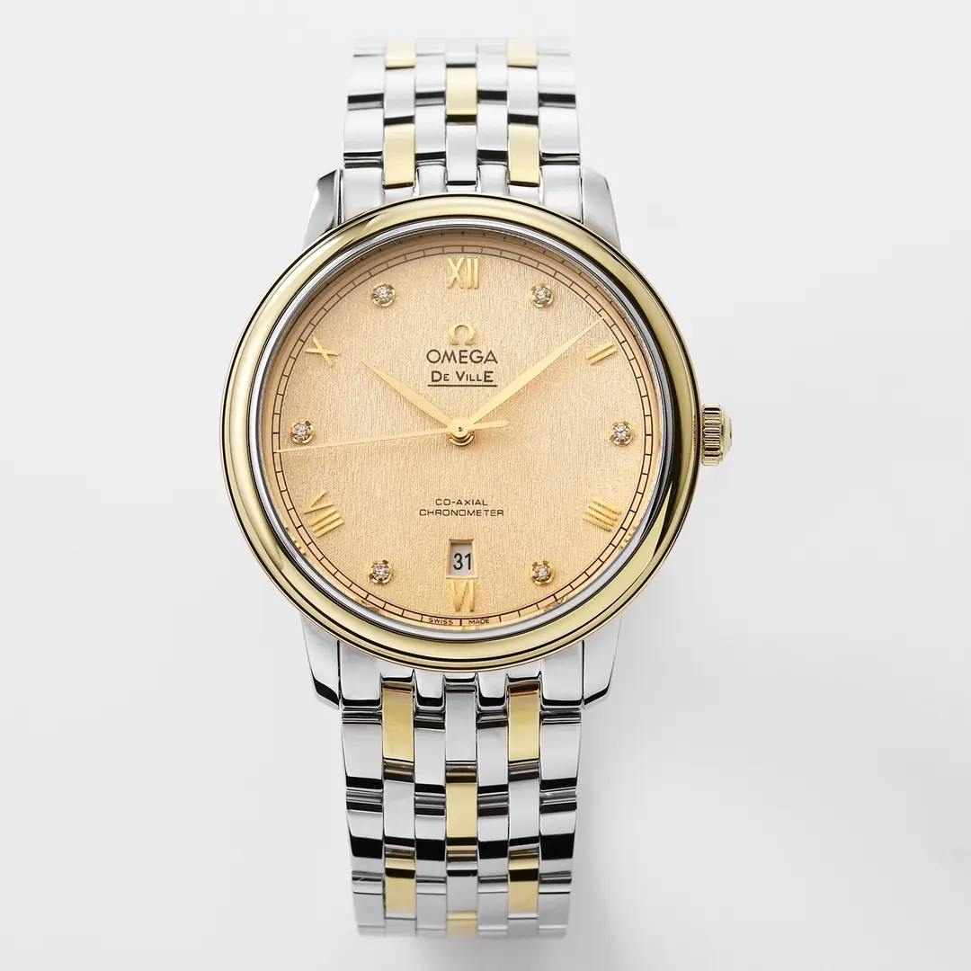 ZF Factory Omega De Ville Prestige Champagne Dial Two-Tone VSF Watch
