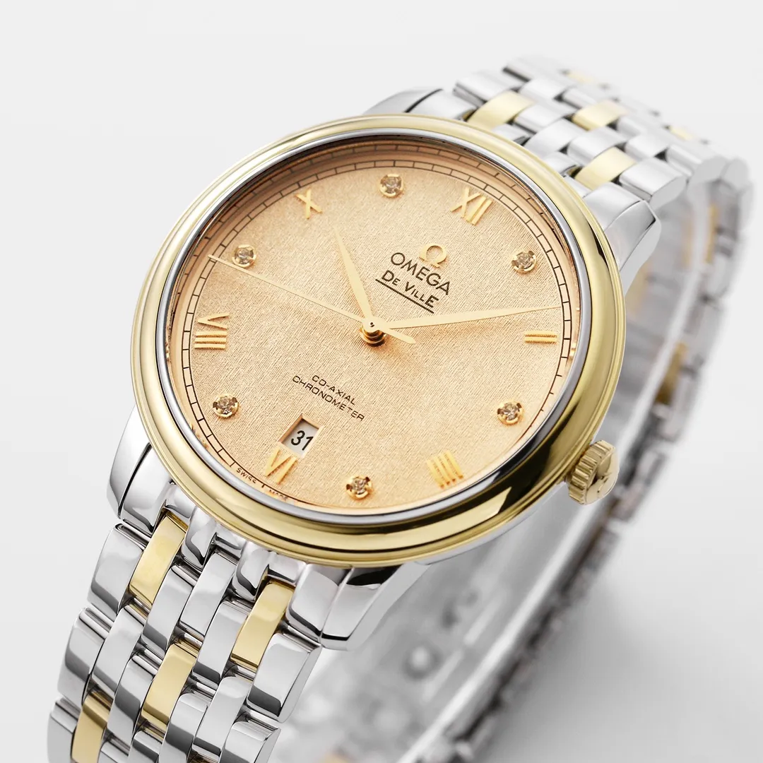 ZF Factory Omega De Ville Prestige Champagne Dial Two-Tone VSF Watch - 图片 4