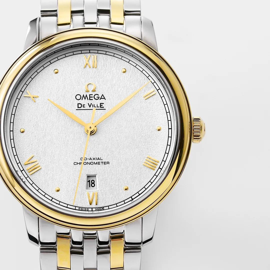ZF Factory Omega De Ville Prestige Silver Two-Tone VSF Watch - 图片 8