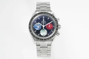 ZF Factory Omega Speedmaster 9300 Blue Red White Dial VSF Watch