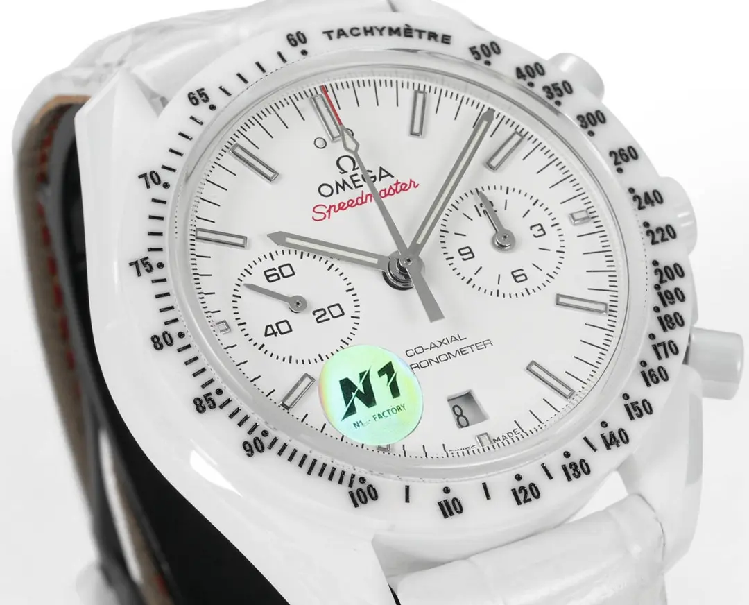 ZF Factory Omega Speedmaster Dark Side of the Moon White Ceramic VSF Luxury Watch - 图片 2