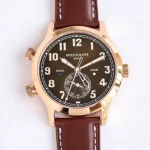 ZF Factory Patek Philippe Calatrava 5524 Rose Gold Brown Super Clone Replica Watch