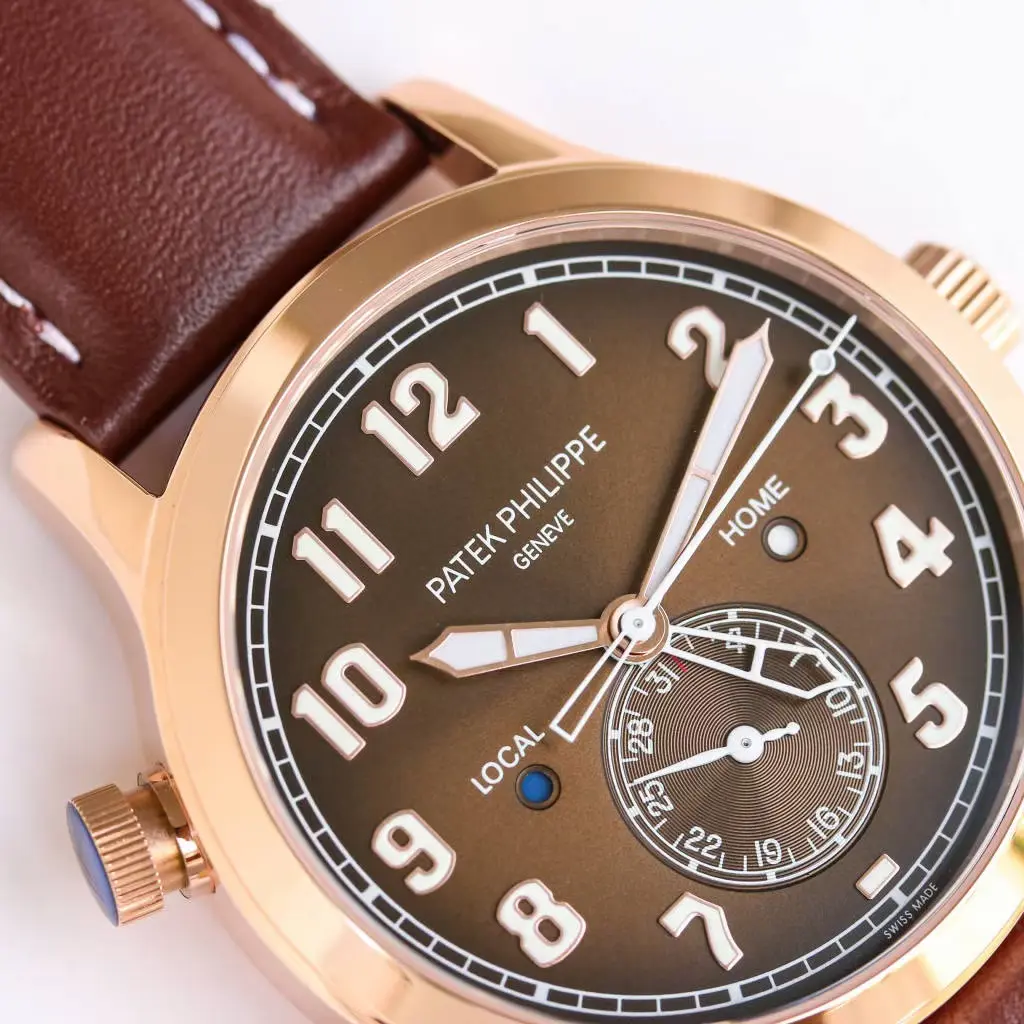 ZF Factory Patek Philippe Calatrava 5524 Rose Gold Brown Super Clone Replica Watch - 图片 4