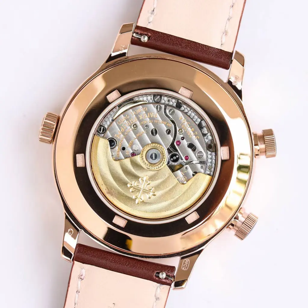 ZF Factory Patek Philippe Calatrava 5524 Rose Gold Brown Super Clone Replica Watch - 图片 7