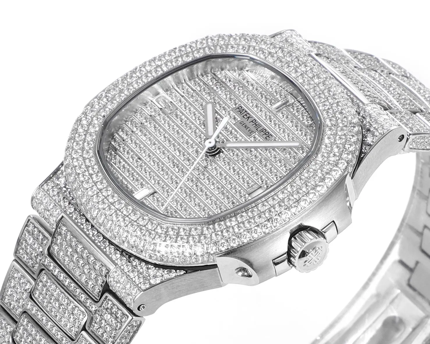 ZF Factory Patek Philippe Nautilus 5719/10G Platinum Super Clone Replica Watch - 图片 5