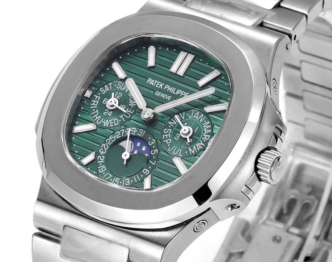 ZF Factory Patek Philippe Nautilus 5740 Green Perpetual Super Clone Watch - 图片 4