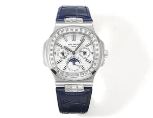 ZF Factory Patek Philippe Nautilus 5740 White Blue Super Clone Replica Watch