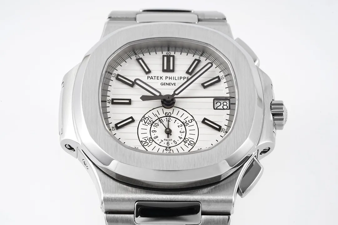 ZF Factory Patek Philippe Nautilus 5980 Silver Chronograph – Premium Replica Watch & Super Clone Excellence - 图片 3