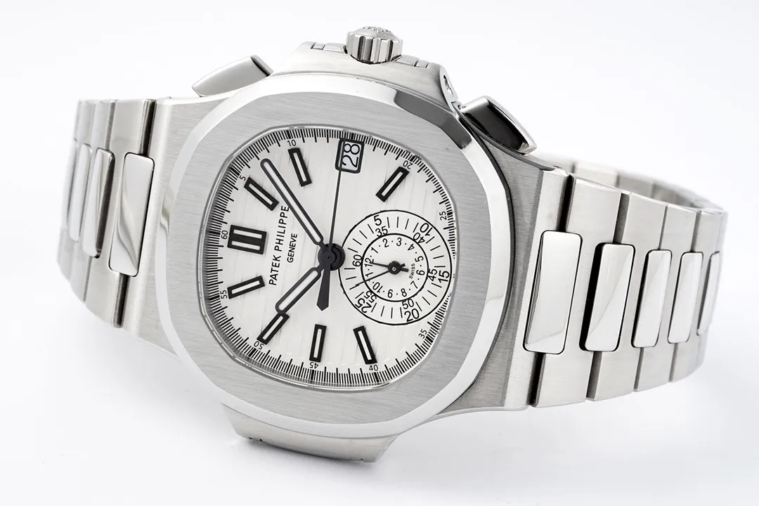 ZF Factory Patek Philippe Nautilus 5980 Silver Chronograph – Premium Replica Watch & Super Clone Excellence - 图片 6