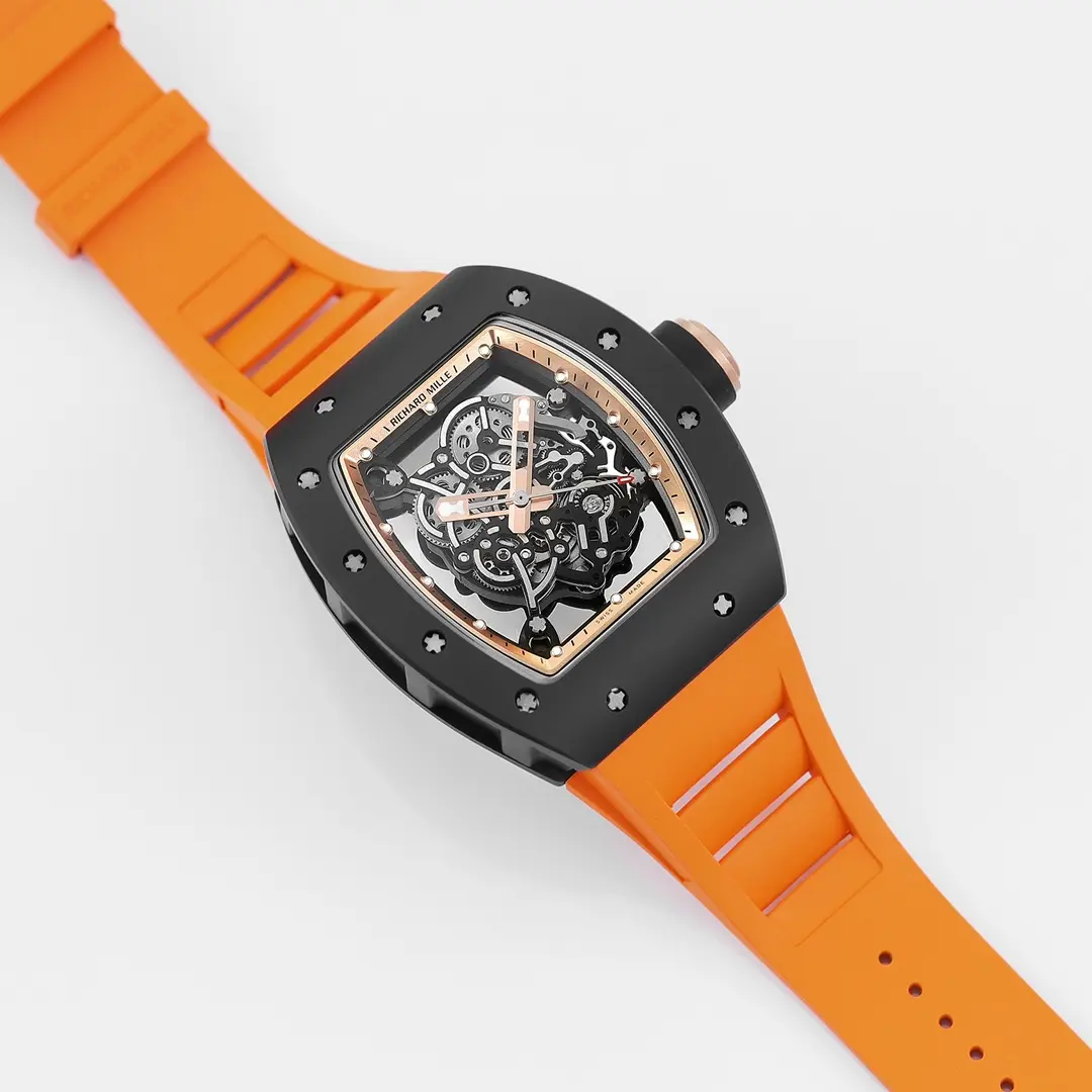 ZF Factory Richard Mille Black Ceramic Orange Strap Super Clone Watch – Premium Replica Richard Mille - 图片 5