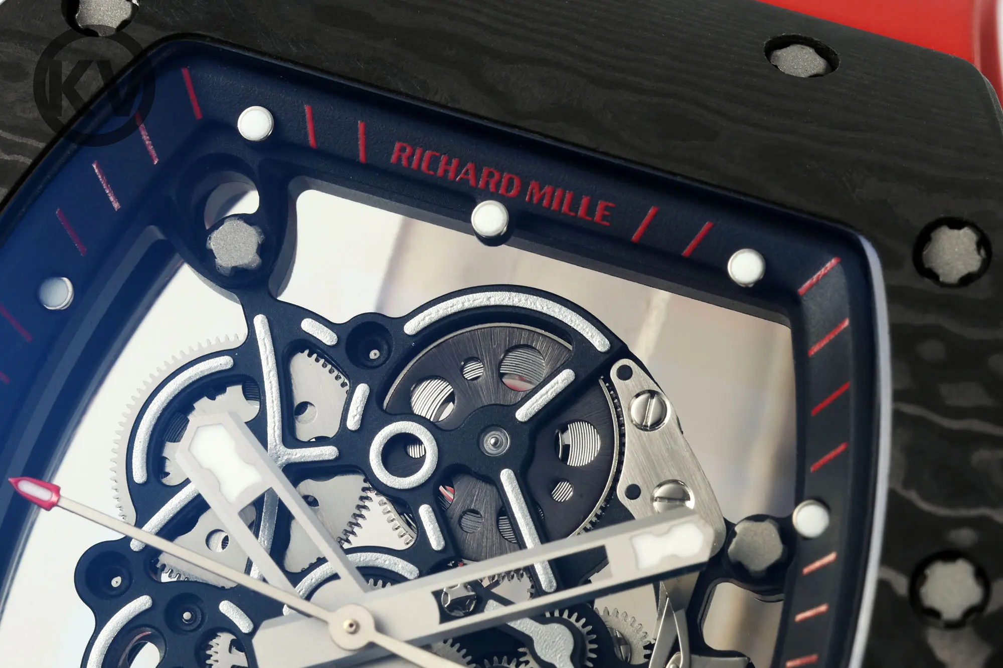 ZF Factory Richard Mille RM055 Skeleton Watch Red Strap – Premium Super Clone Edition - 图片 4