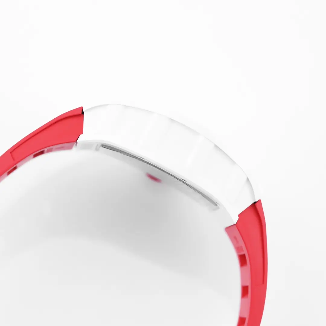 ZF Factory Richard Mille White Ceramic Red Strap Super Clone Watch – Premium Replica Richard Mille - 图片 2