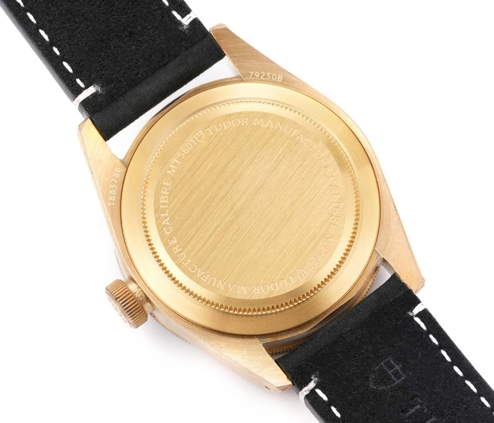 ZF Factory Tudor Black Bay Bronze Automatic Diver’s Watch with Black Dial, Rotating Bezel, and Black Leather Strap - 图片 5