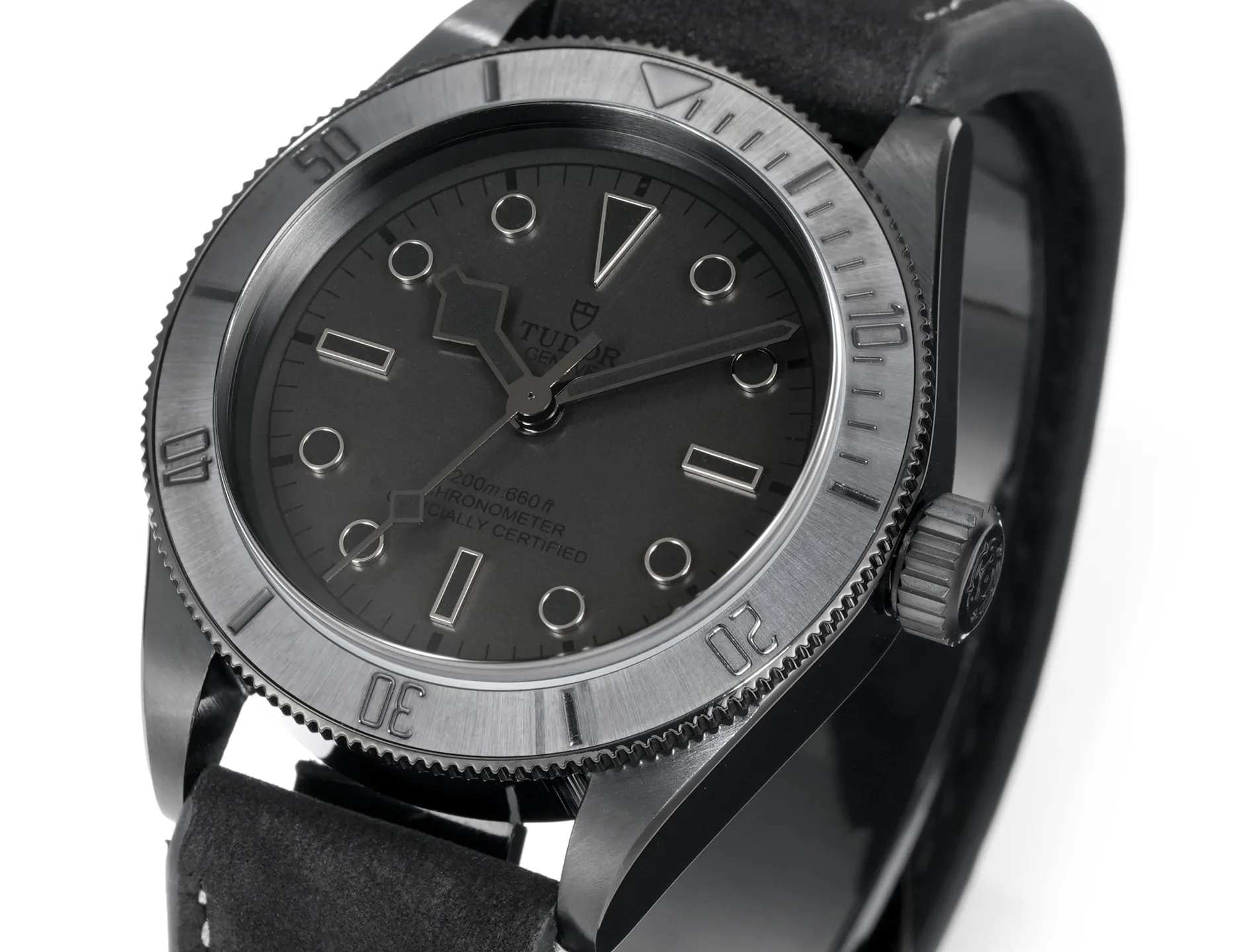 ZF Factory Tudor Black Bay Fifty-Eight Automatic Men’s Dive Watch – Black Dial, Matte Black Bezel, Black Leather Strap - 图片 2