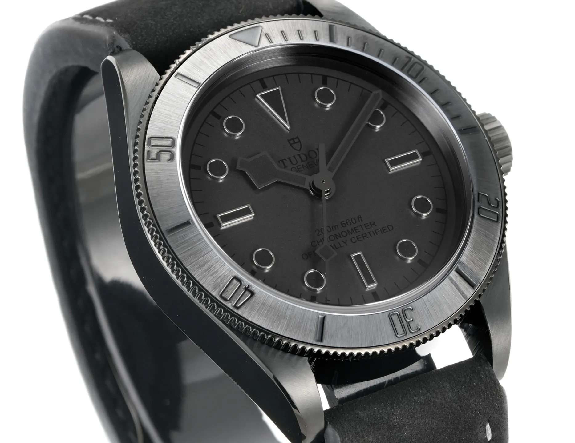ZF Factory Tudor Black Bay Fifty-Eight Automatic Men’s Dive Watch – Black Dial, Matte Black Bezel, Black Leather Strap - 图片 3