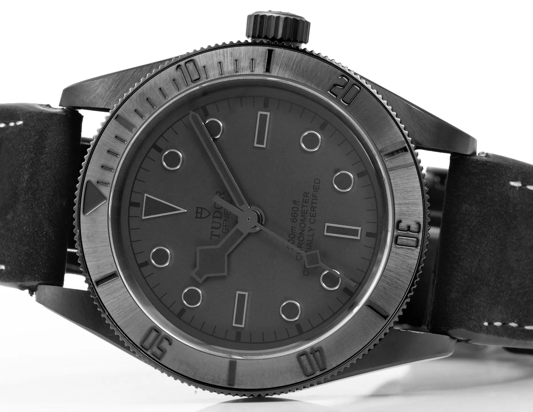 ZF Factory Tudor Black Bay Fifty-Eight Automatic Men’s Dive Watch – Black Dial, Matte Black Bezel, Black Leather Strap - 图片 4