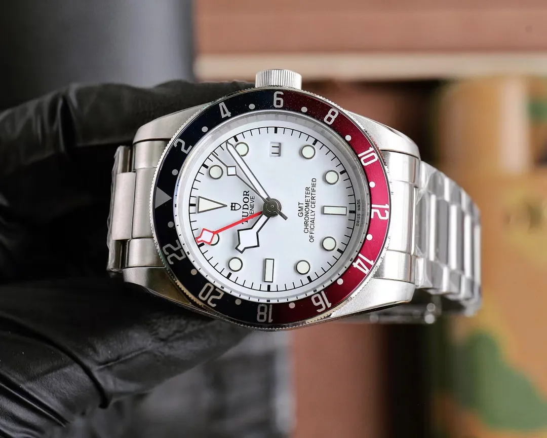 ZF Factory Tudor Black Bay GMT White Dial Pepsi Bezel Stainless Steel Automatic Men’s Watch - 图片 4