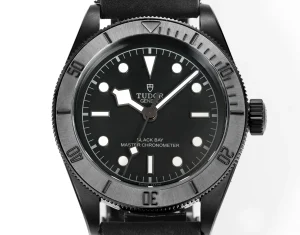 ZF Factory Tudor Black Bay Master Chronometer Black Dial Leather Strap Men’s Diver Watch