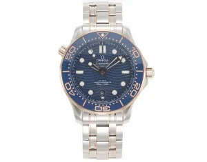 ZF Factory OMEGA Seamaster Planet Ocean 600m Co-Axial Master Chronometer 42mm Diver’s Watch – Blue Dial, Stainless Steel with Rose Gold Accents by VSF Watches Collection