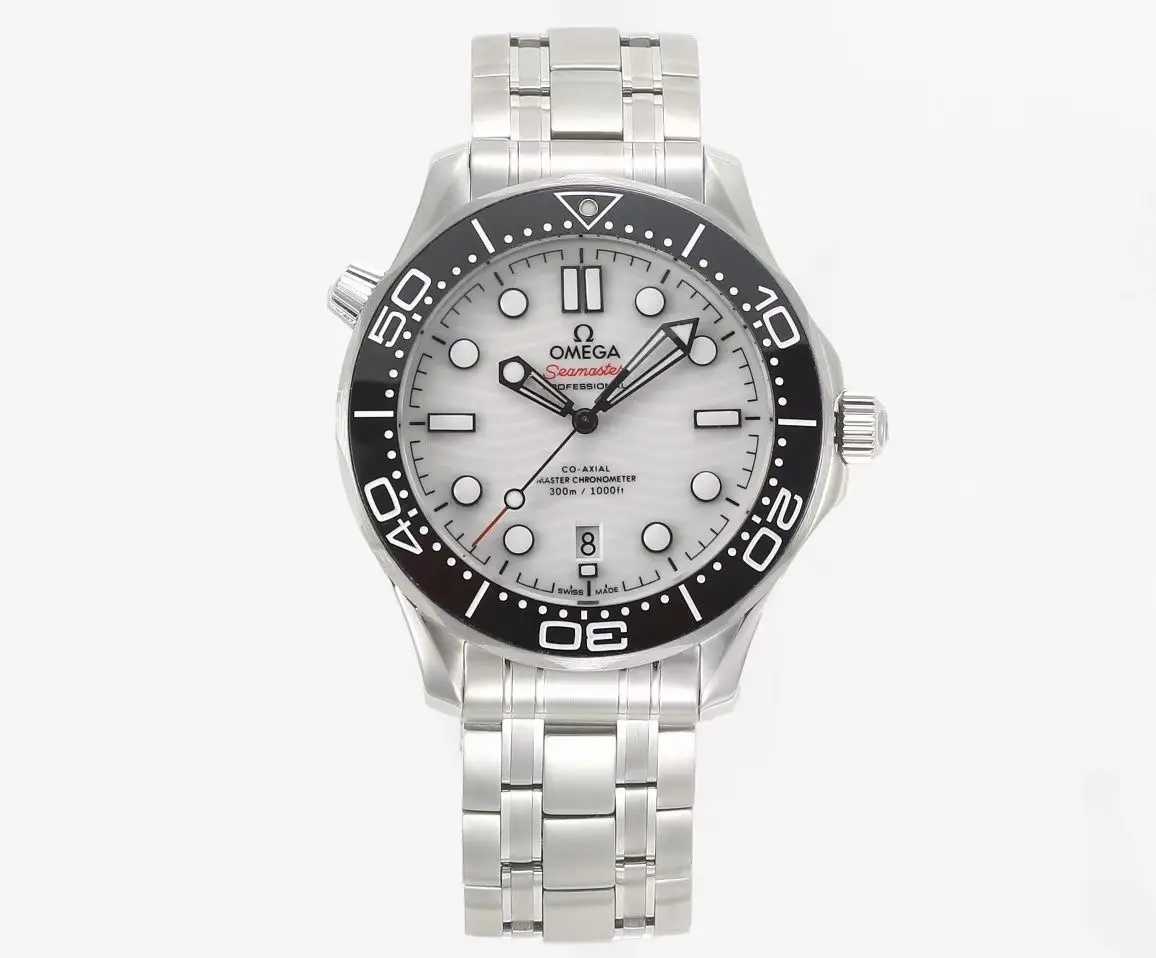 ZF Factory OMEGA Seamaster Planet Ocean 600m Co-Axial Master Chronometer 42mm Diver’s Watch – Stainless Steel with Black Ceramic Bezel, White Dial by VSF Watches Brand