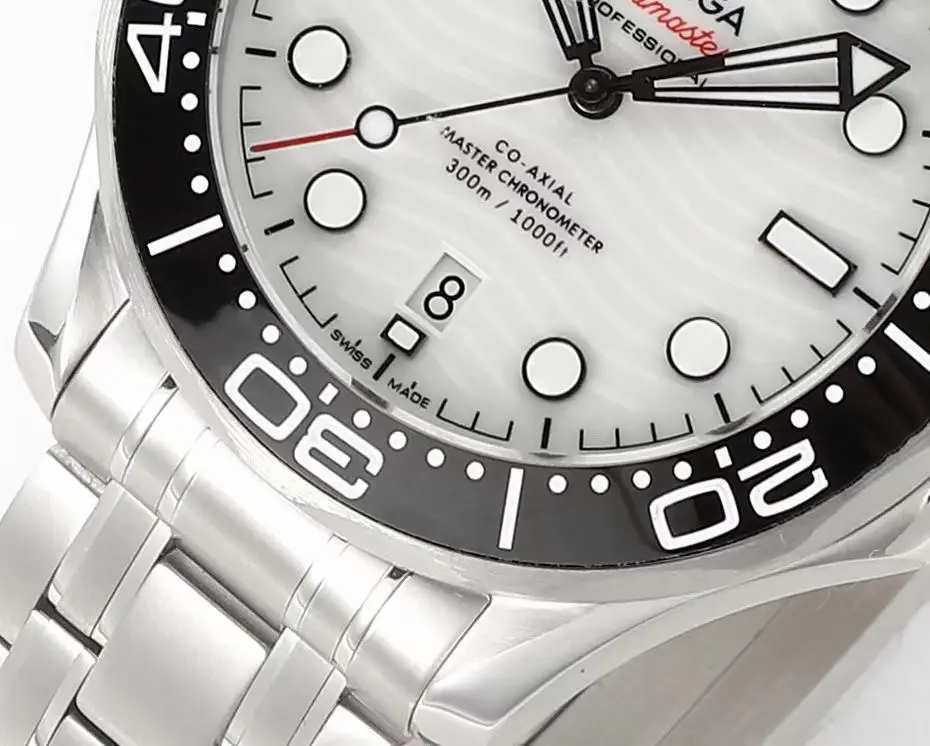 ZF Factory OMEGA Seamaster Planet Ocean 600m Co-Axial Master Chronometer 42mm Diver’s Watch – Stainless Steel with Black Ceramic Bezel, White Dial by VSF Watches Brand - 图片 5