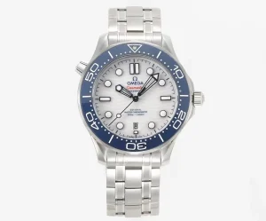 ZF Factory OMEGA Seamaster Planet Ocean 600m Co-Axial Master Chronometer 42mm Diver’s Watch – White Dial, Stainless Steel Bracelet by VSF Watches Brand